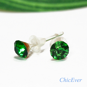 20x Mini-Ohrstecker 8323 - grün